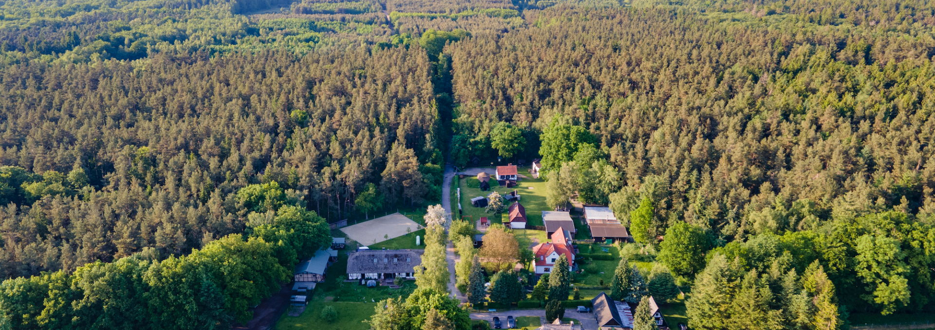 A view of the farm and the Rostock Heath, © TMV/Witzel