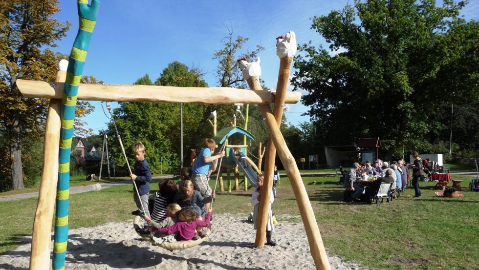 The playground is waiting for the little guests, © Ostsee-Bauernhof-Hocke