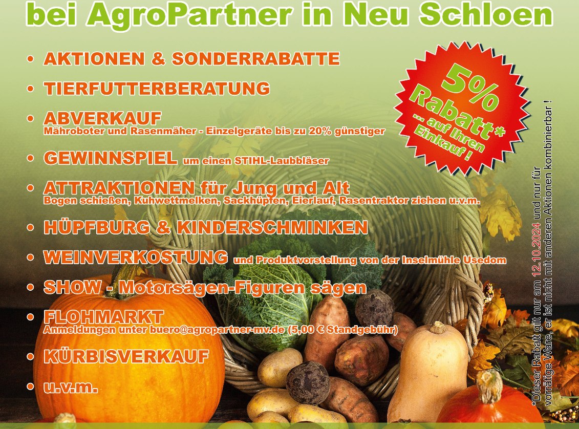 Invitation to the fall festival, © Agropartner Land & Forsttechnik GmbH