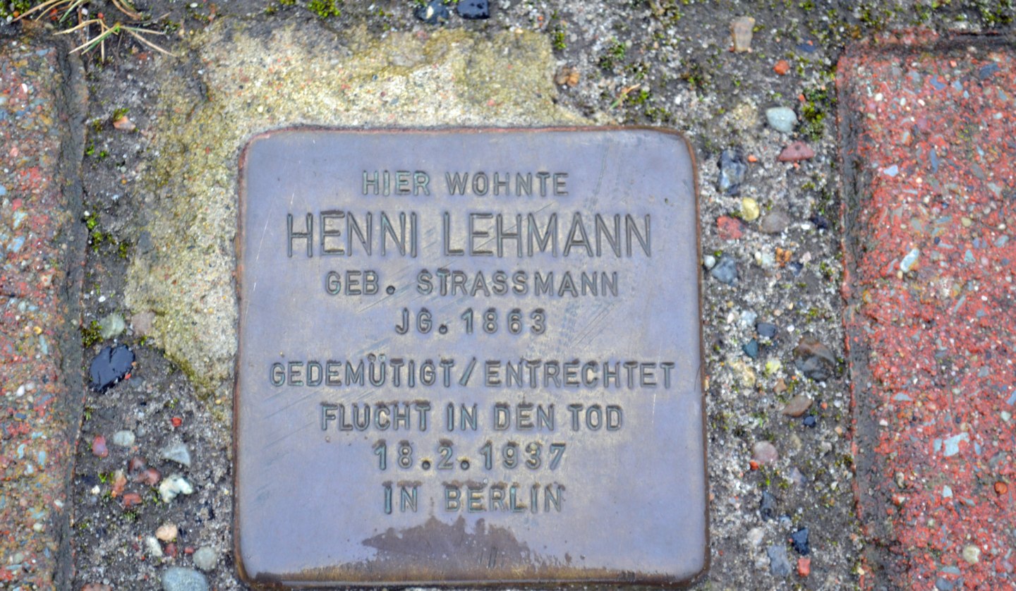 Henni Lehmann's stumbling block, © Hiddenseer Hafen- und Kurbetrieb