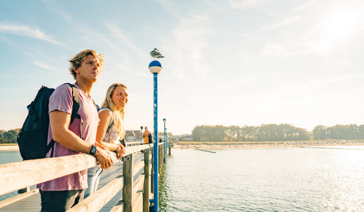 On the pier in the Baltic health spa Zingst, © TMV/Petermann