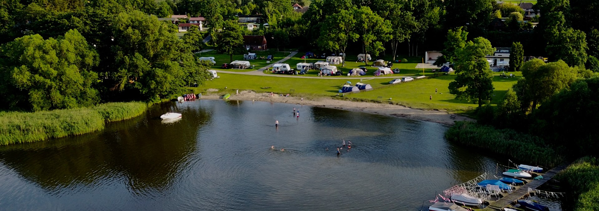 Aerial view of camping paradise Dahmen, © Uwe Brücks