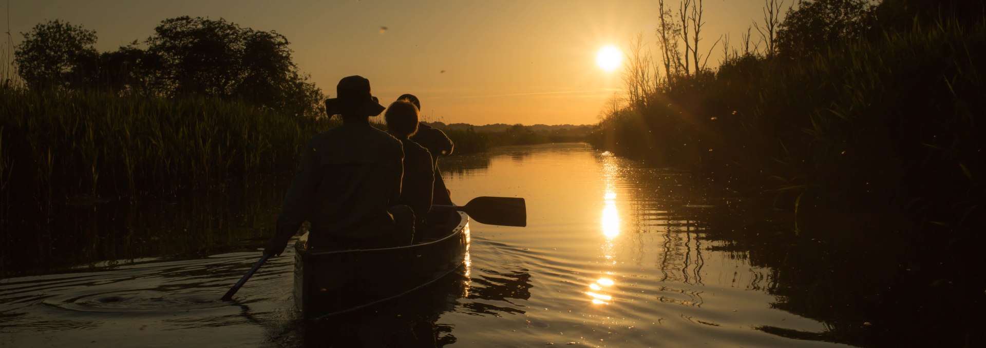 Beaver tour - evening mood on the Recknitz river, © Martin Hagemann