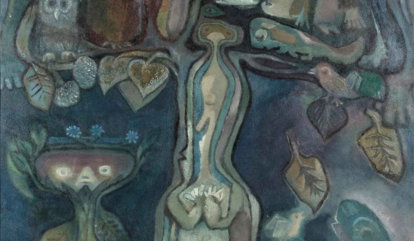 The Tree: The Tree of Life, late 1960s, oil/painting board, 117 x 95 cm, © Franz Kaiser