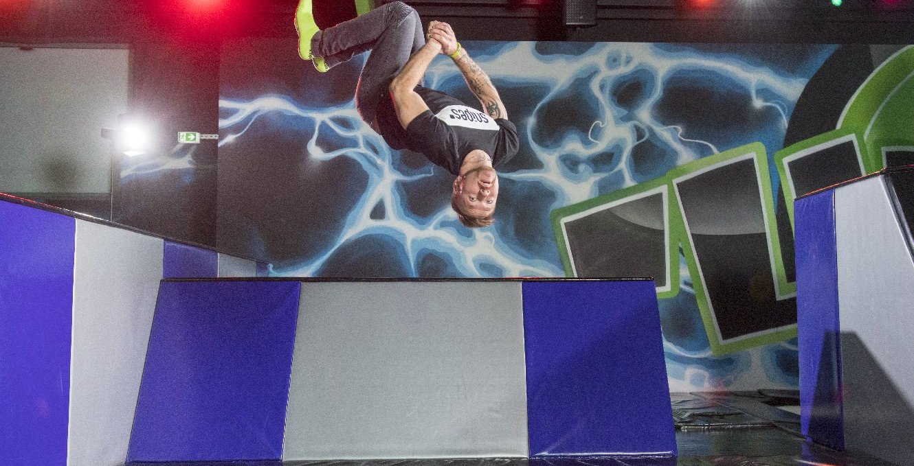 Learn backflips like a real ninja? No problem with our on-site trainers!, © Flip Out