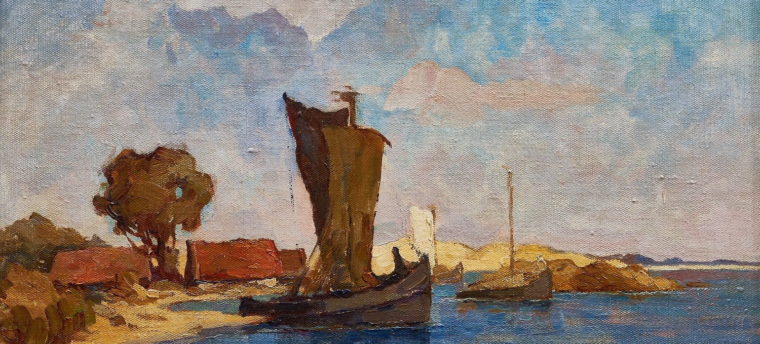 Impression on the lagoon around 1932, oil on canvas, Dr. Bernd Schimpke Collection, Hamburg, © Dr. Eike Knopf