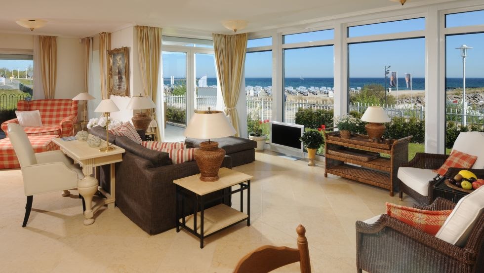 Living room example in the beach residence Kühlungsborn, © Strandresidenz Kühlungsborn