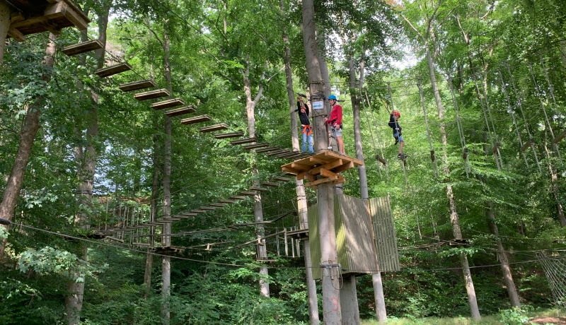 Parcour in the Plau am See climbing park, © Kletterpark Plau am See