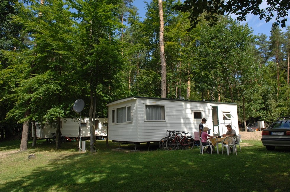 In addition to sites for caravans and motor homes, there are three mobile homes for rent., © Haveltourist