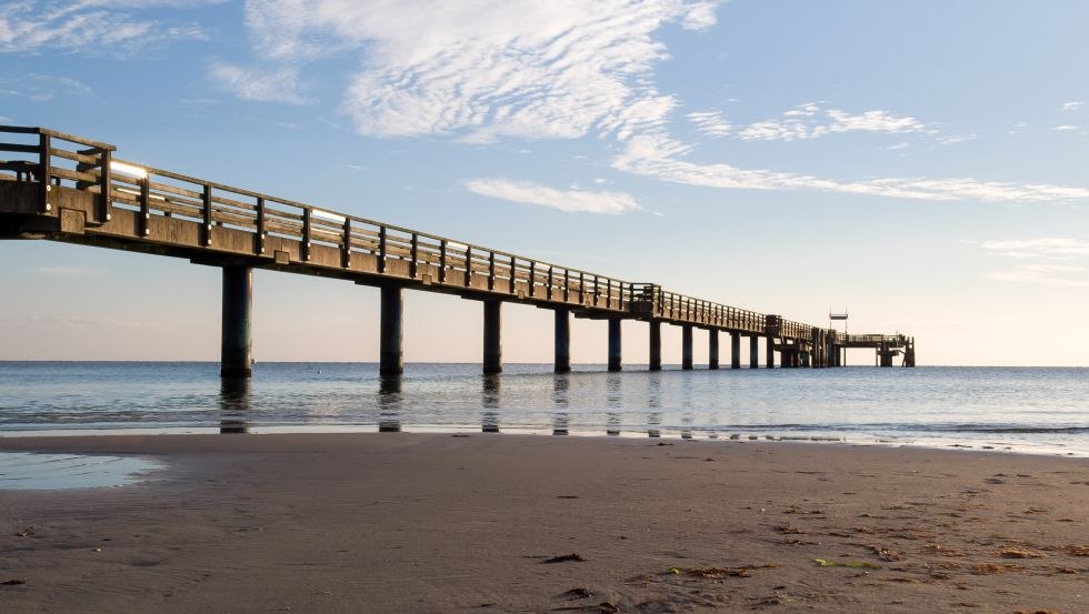 The 290 meter long pier in the Baltic resort Boltenhagen, © Moritz Kertzscher