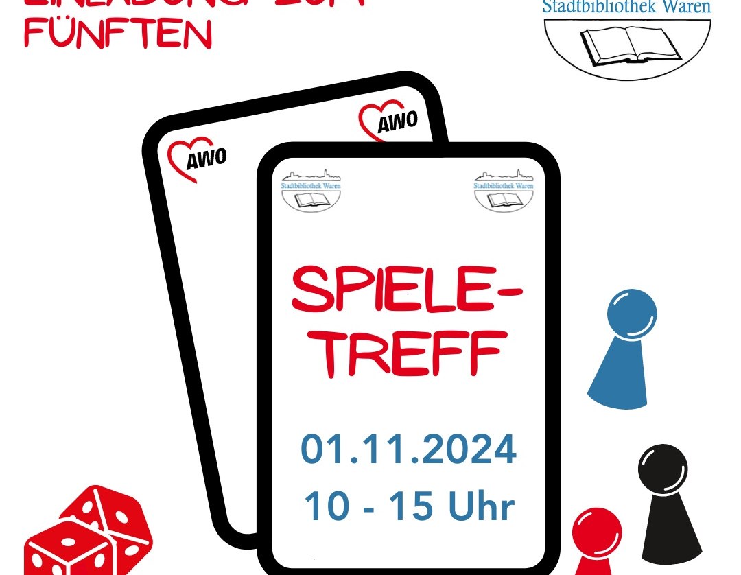 Poster of the 5th Spieletreff, © AWO Kreisverband Müritz e. V.