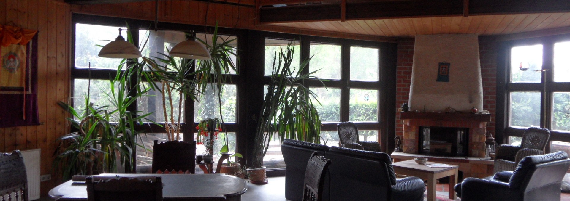 Cozy fireplace room in the country house Marienhof, © van Eick