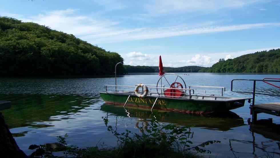 Rope ferry on the Narrow Luzin River, © Kurverwaltung Feldberger Seenlandschaft