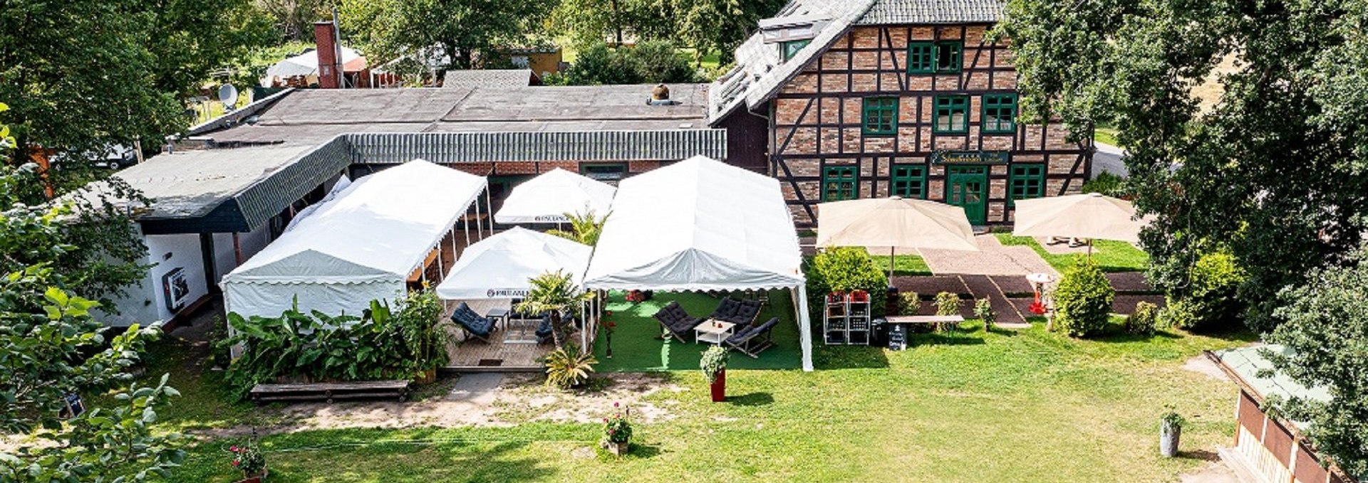 Aerial view traditional inn Schnatermann, © TAURUS Werbeagentur / Stefan Peuß