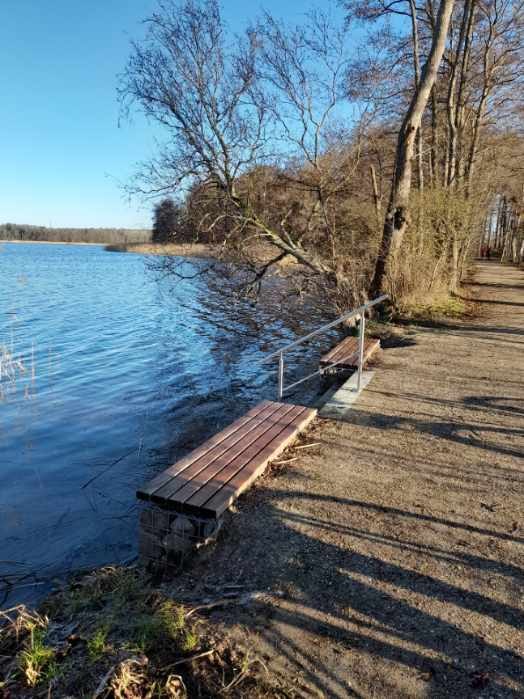 Kneipp water treading facility directly in the Krakow lake, © Touristinformation