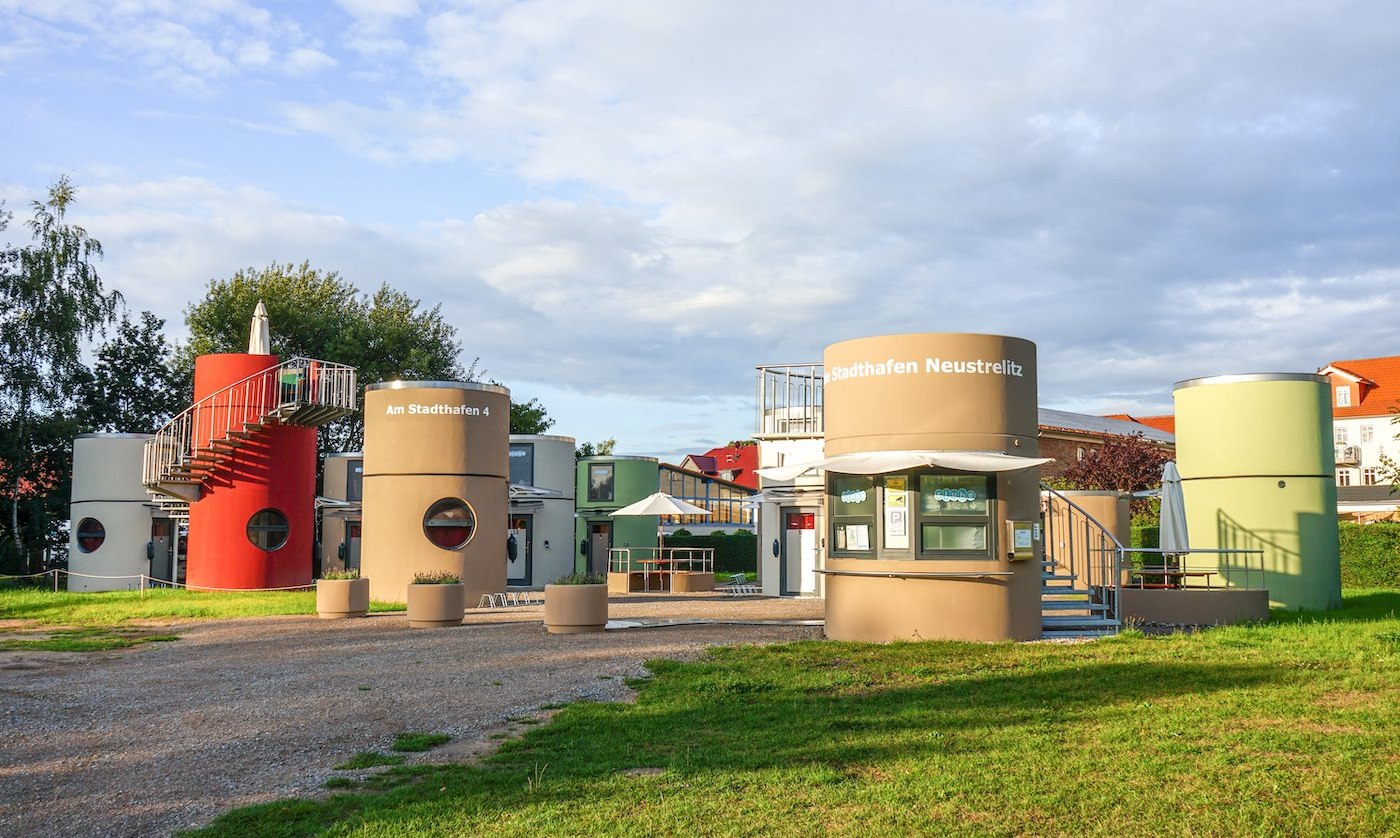 Unusually stay overnight at the city port Neustrelitz, © slube