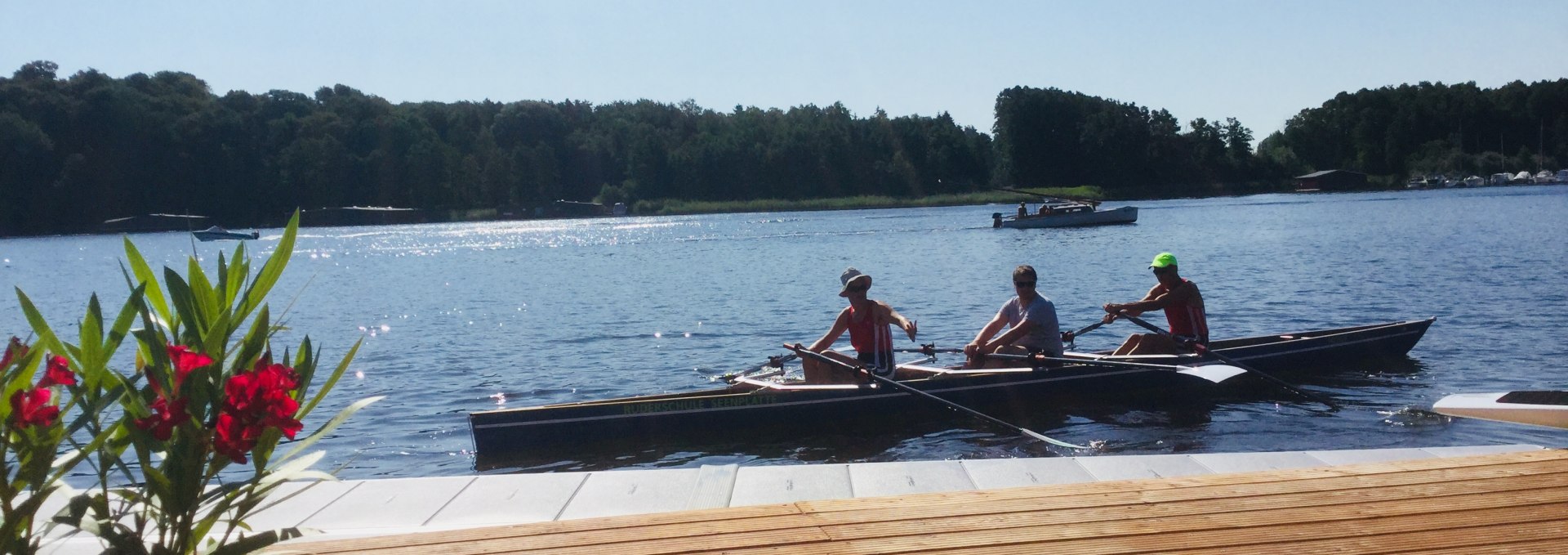 For the first time with coach in a rowing boat, © Ruderschule Seenplatte GbR