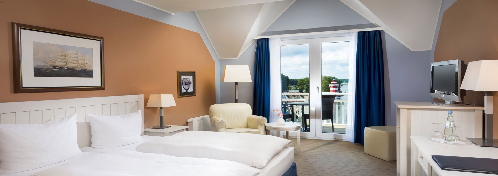 View of a room example 1, © Precise Resort Hafendorf Rheinsberg