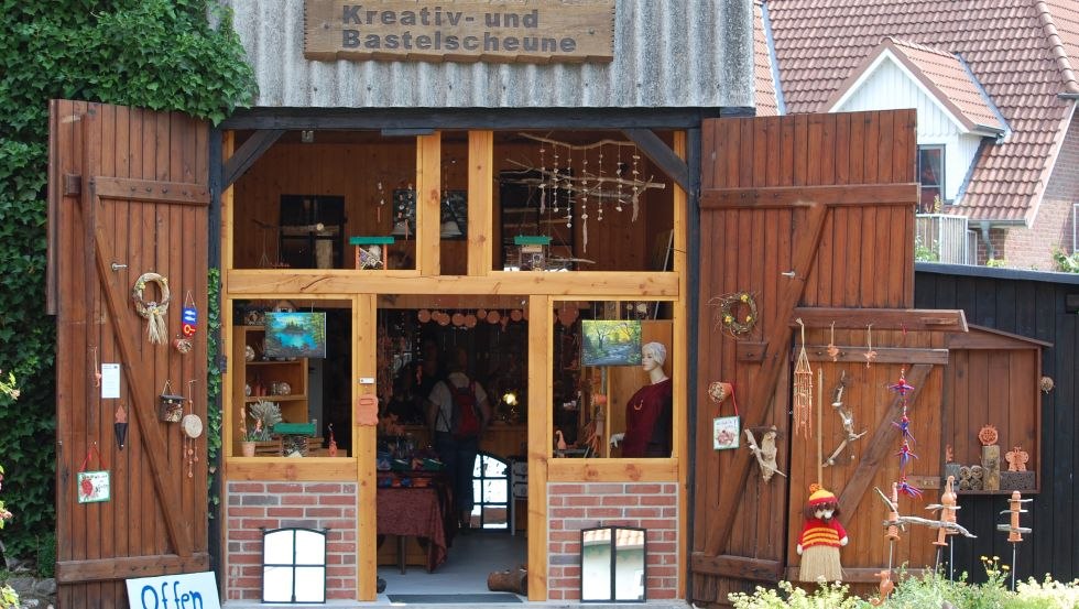 Entrance to the creative and craft barn, © Kreativ- und Bastelscheune/Hoffmeister