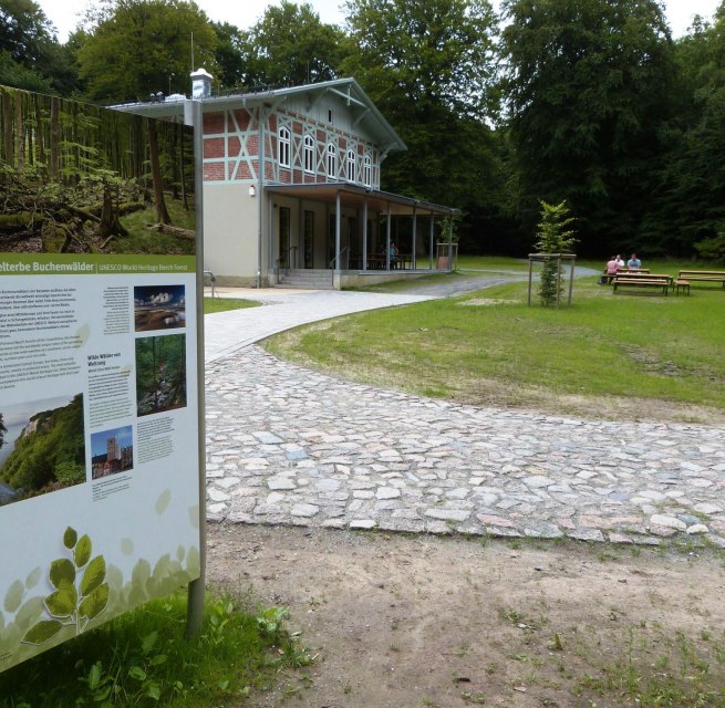 Exterior view of the UNESCO World Heritage Forum in Sassnitz, © Gesine Häfner / Nationalpark-Zentrum KÖNIGSSTUHL