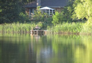 Reed house - fishing almost from the living room, © Ewald Krombholz