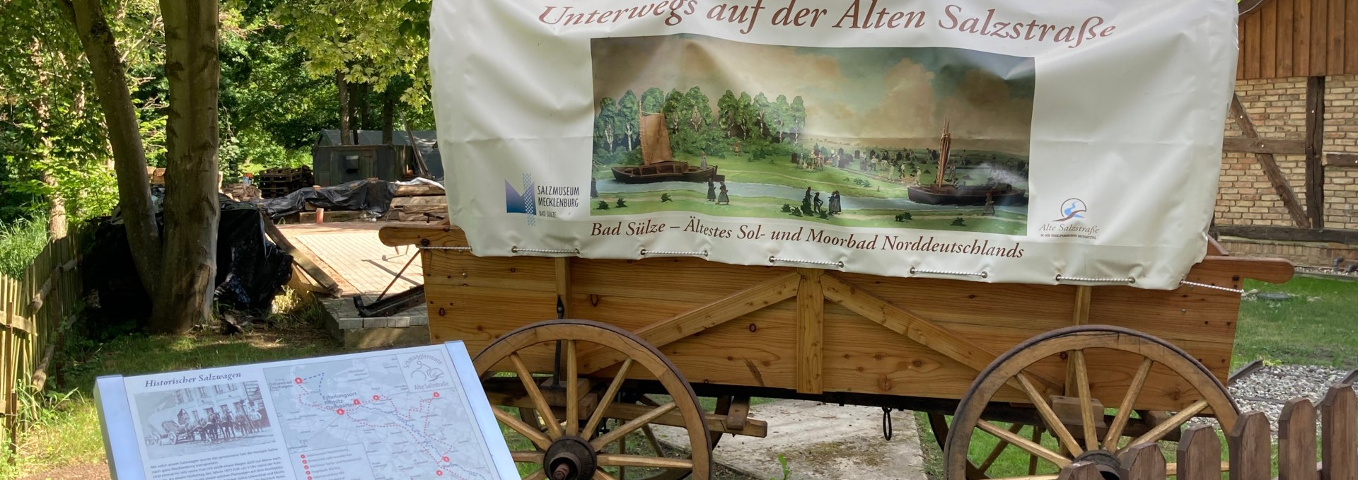 Covered wagon in Bad-Sülze - Alte Salzstrasse, © M. Hagemann